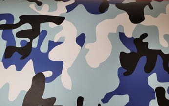 1 mtr Camouflage blauw