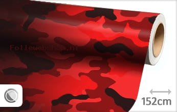 Camouflage rood folie