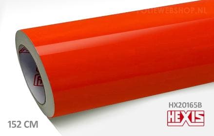 Hexis HX20165B Mandarin Red Gloss folie