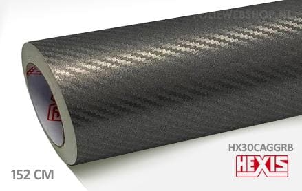 Hexis HX30CAGGRB Graphite Grey Carbon Gloss folie