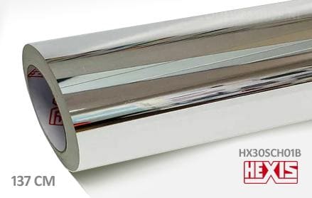 Hexis HX30SCH01B Super Chrome Silver Gloss folie