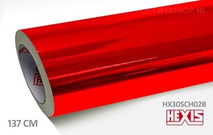 Hexis HX30SCH02B Super Chrome Red Gloss folie